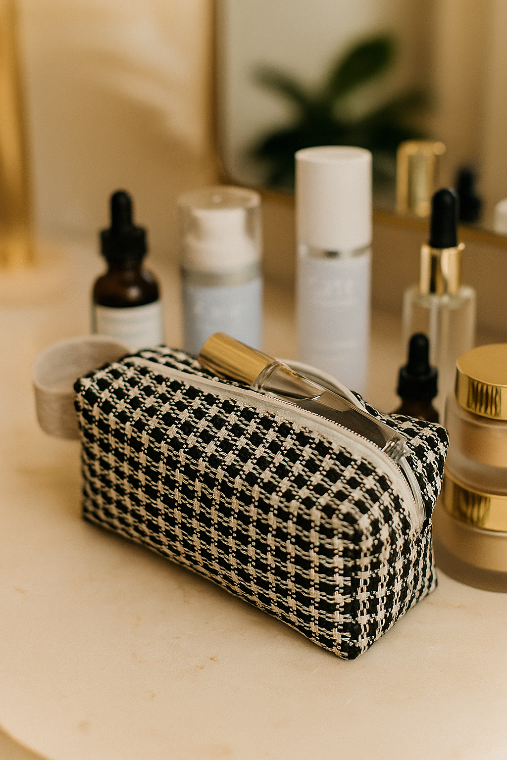 Akhirah Wristlet- Black and White