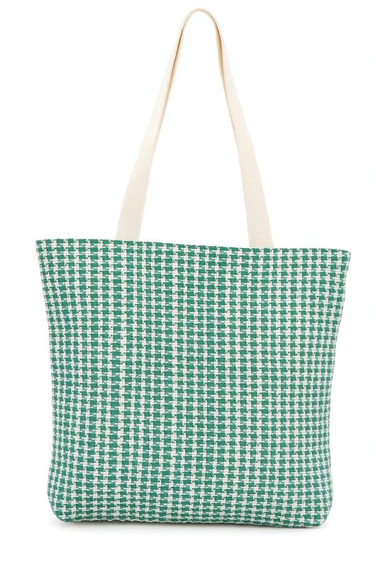 Akhirah Tote-Green & White