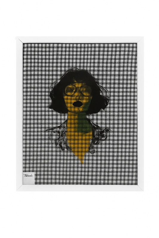 Akhirah It Girl Art Frame- Black and White