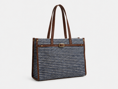 The Akhirah Office Tote- Blueberry