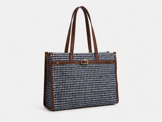 The Akhirah Office Tote- Blueberry