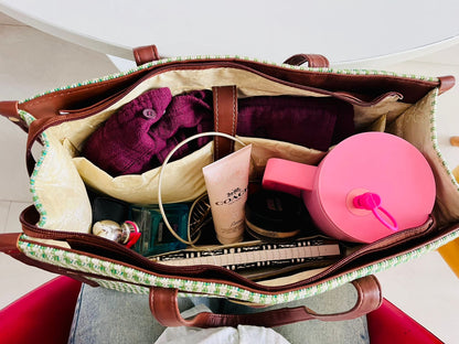 The Akhirah Office Tote- Matcha