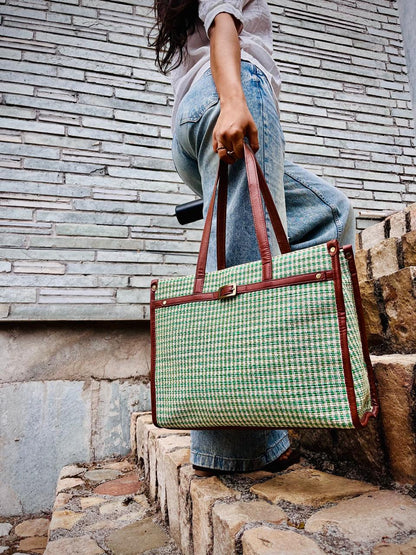 The Akhirah Office Tote- Matcha